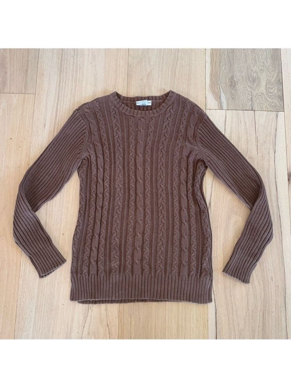 Wild Palms Brown Long Sleeve Sweater Size Medium